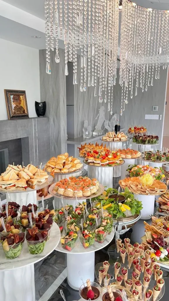 Finger food table arrangement 8