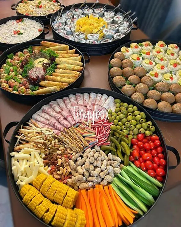 Finger food table arrangement 9