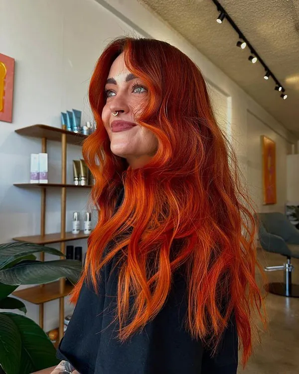 جدیدترین رنگ مو روباهی زنانه و دخترانه 1404؛ ترندی که به همه رنگ پوستها میاد! 27 Fox hair color 23