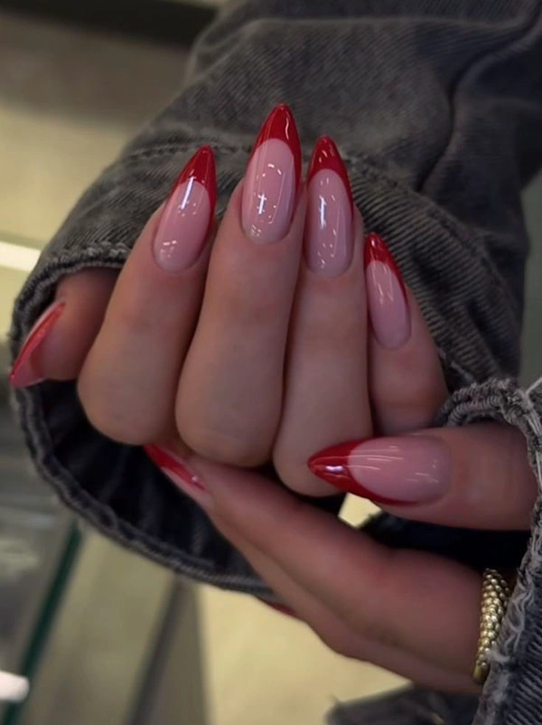 French chrome nails 20