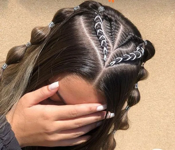 شیک ترین مدل بافت جلو مو؛ ترند 2025 برای استایل دخترونه و خاص! 23 Front hair weave model 18