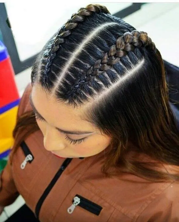 شیک ترین مدل بافت جلو مو؛ ترند 2025 برای استایل دخترونه و خاص! 24 Front hair weave model 19