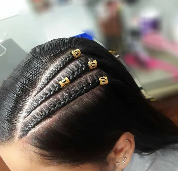 شیک ترین مدل بافت جلو مو؛ ترند 2025 برای استایل دخترونه و خاص! 27 Front hair weave model 22