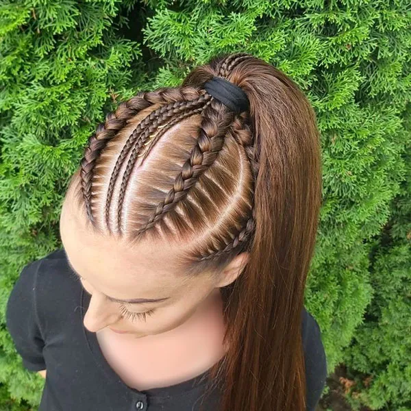 شیک ترین مدل بافت جلو مو؛ ترند 2025 برای استایل دخترونه و خاص! 29 Front hair weave model 23