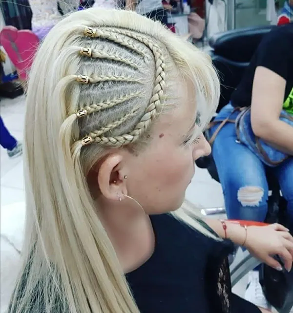 شیک ترین مدل بافت جلو مو؛ ترند 2025 برای استایل دخترونه و خاص! 28 Front hair weave model 27