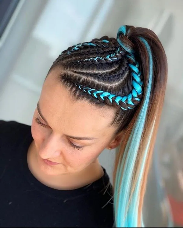 شیک ترین مدل بافت جلو مو؛ ترند 2025 برای استایل دخترونه و خاص! 16 Front hair weave model 30