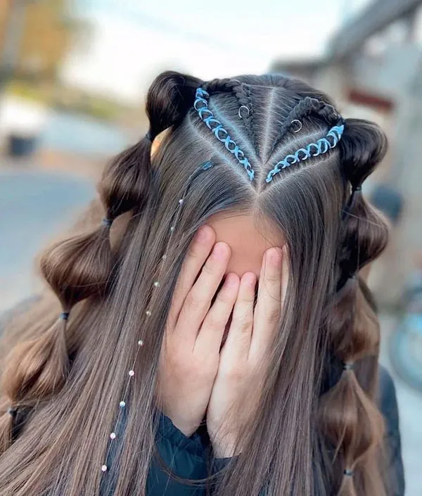 شیک ترین مدل بافت جلو مو؛ ترند 2025 برای استایل دخترونه و خاص! 7 Front hair weave model 4