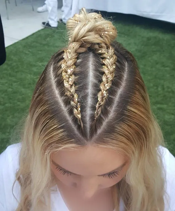 شیک ترین مدل بافت جلو مو؛ ترند 2025 برای استایل دخترونه و خاص! 9 Front hair weave model 5