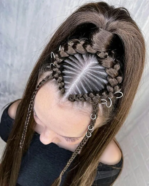 شیک ترین مدل بافت جلو مو؛ ترند 2025 برای استایل دخترونه و خاص! 12 Front hair weave model 8