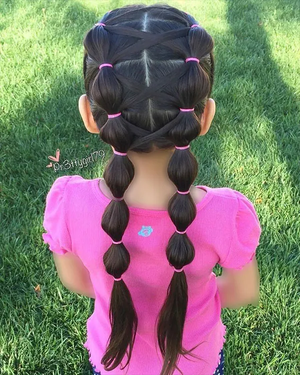 Hairstyle with a pigtail 1