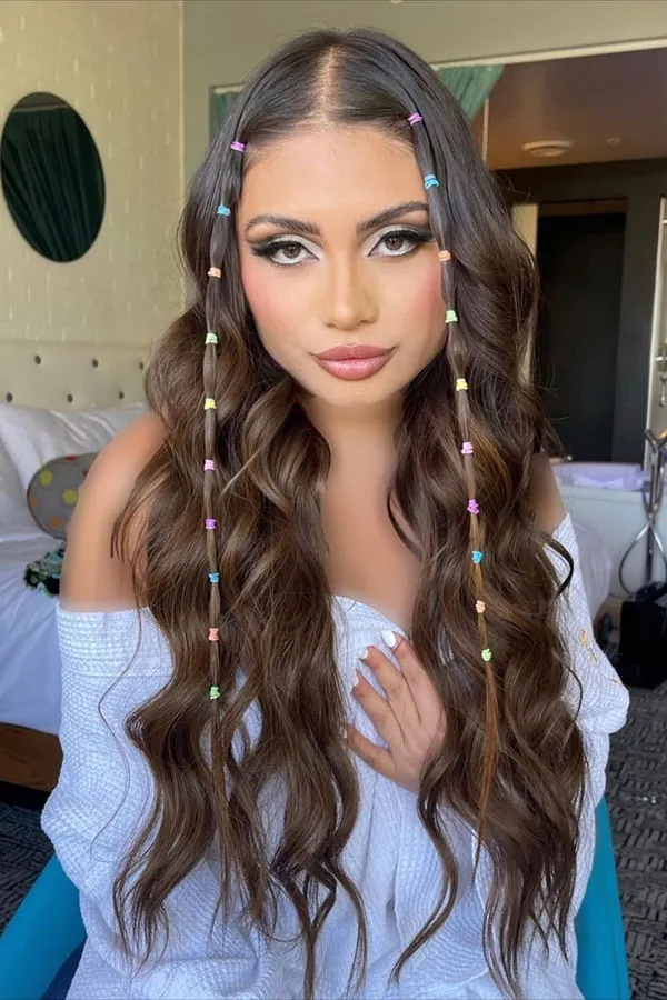 Hairstyle with a pigtail 10