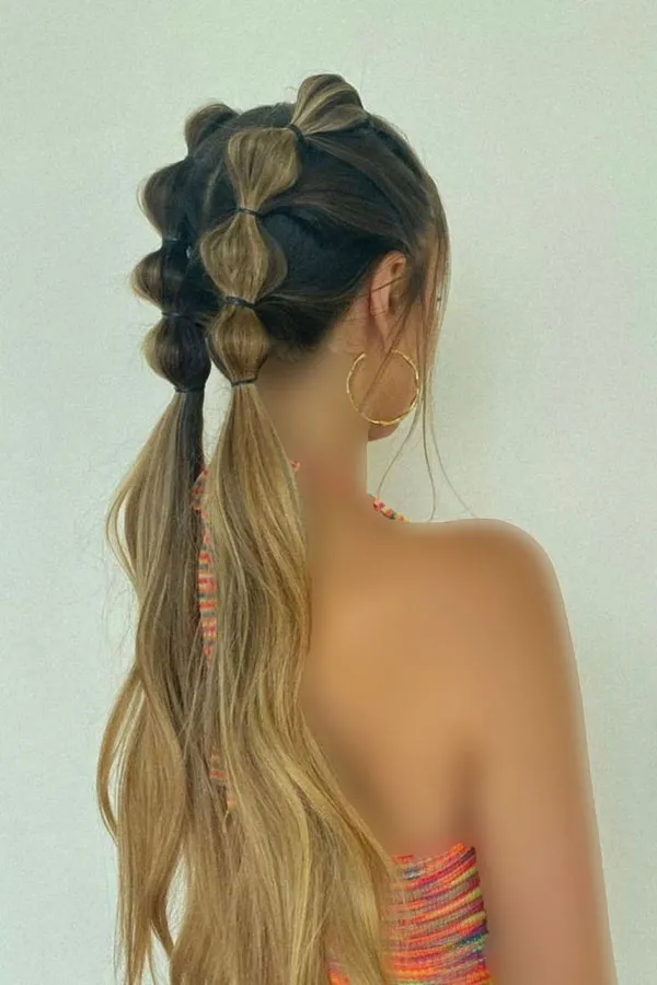 Hairstyle with a pigtail 15