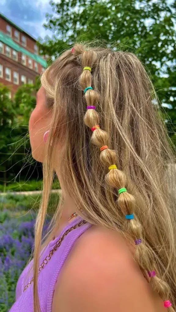 Hairstyle with a pigtail 17