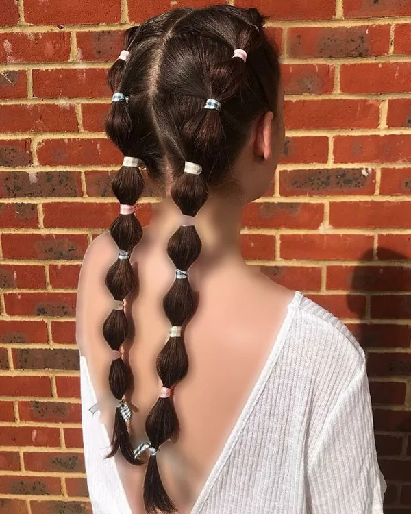 Hairstyle with a pigtail 18