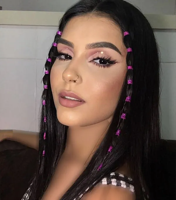 Hairstyle with a pigtail 19