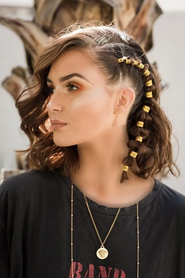 Hairstyle with a pigtail 24