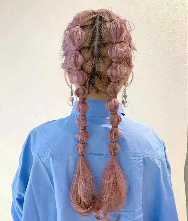 Hairstyle with a pigtail 3