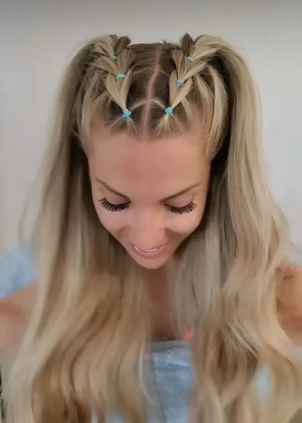 Hairstyle with a pigtail 31