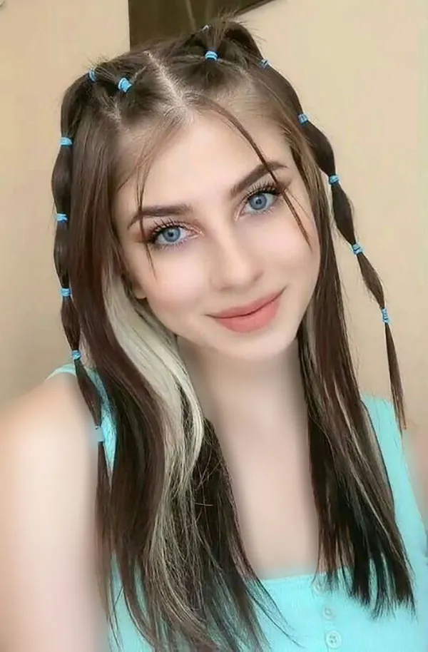 Hairstyle with a pigtail 4