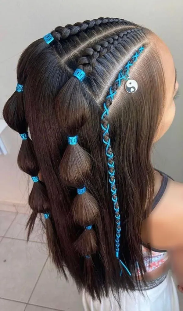 Hairstyle with a pigtail 7