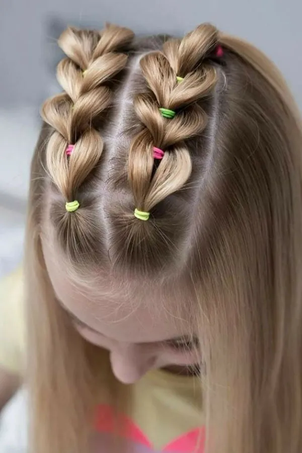 Hairstyle with a pigtail 8