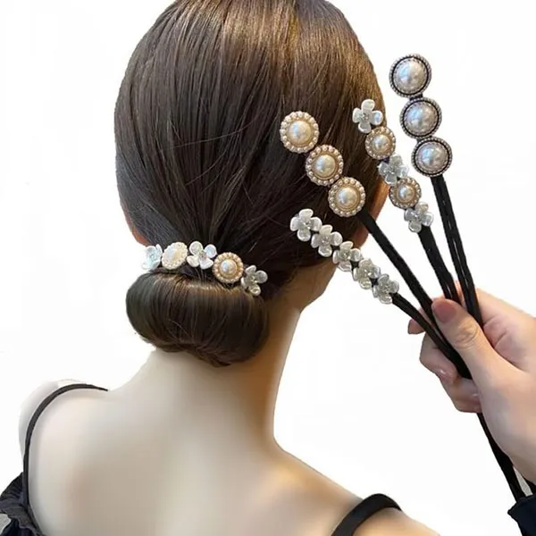 Hairstyle with decorative clip 10