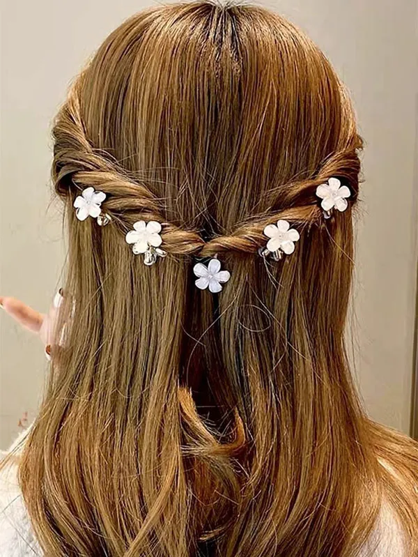 Hairstyle with decorative clip 14