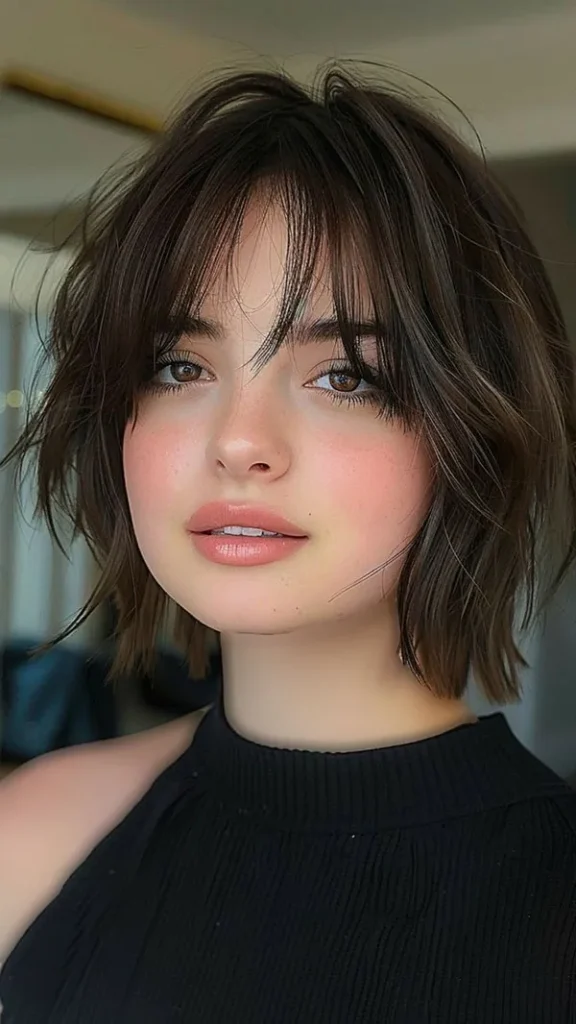 Hairstyles for round faces 14