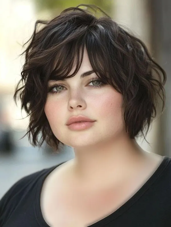 Hairstyles for round faces 16
