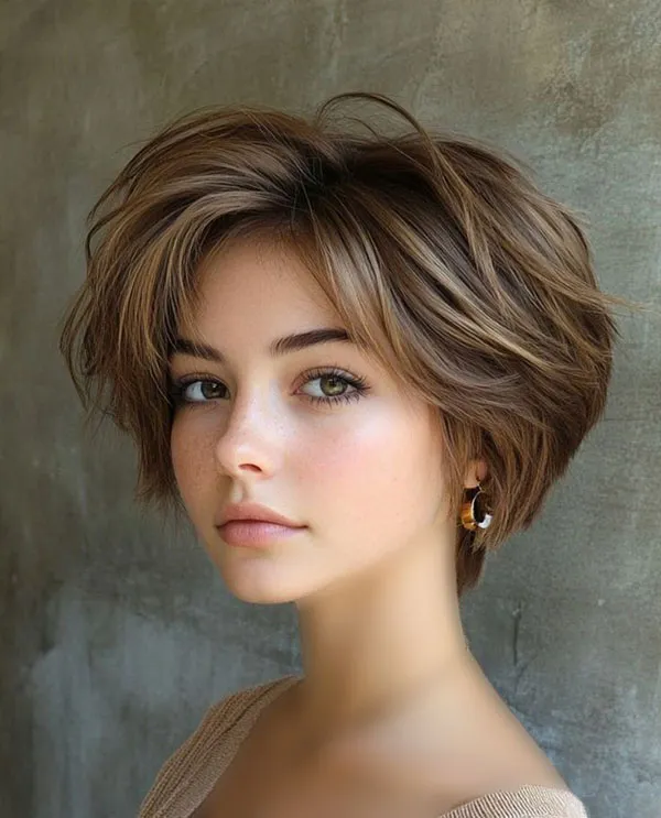 Hairstyles for round faces 17