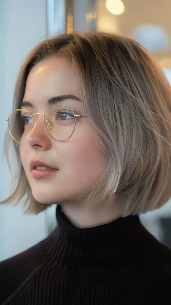 Hairstyles for round faces 22