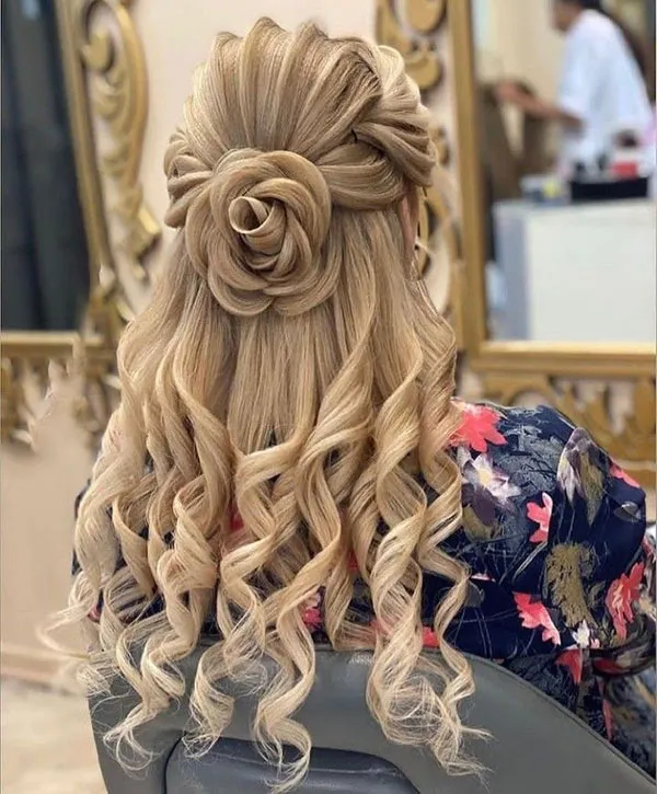Half open hairstyle 1