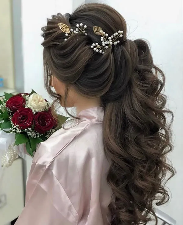 Half open hairstyle 17