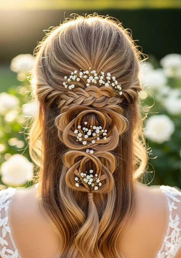 Half open hairstyle 26