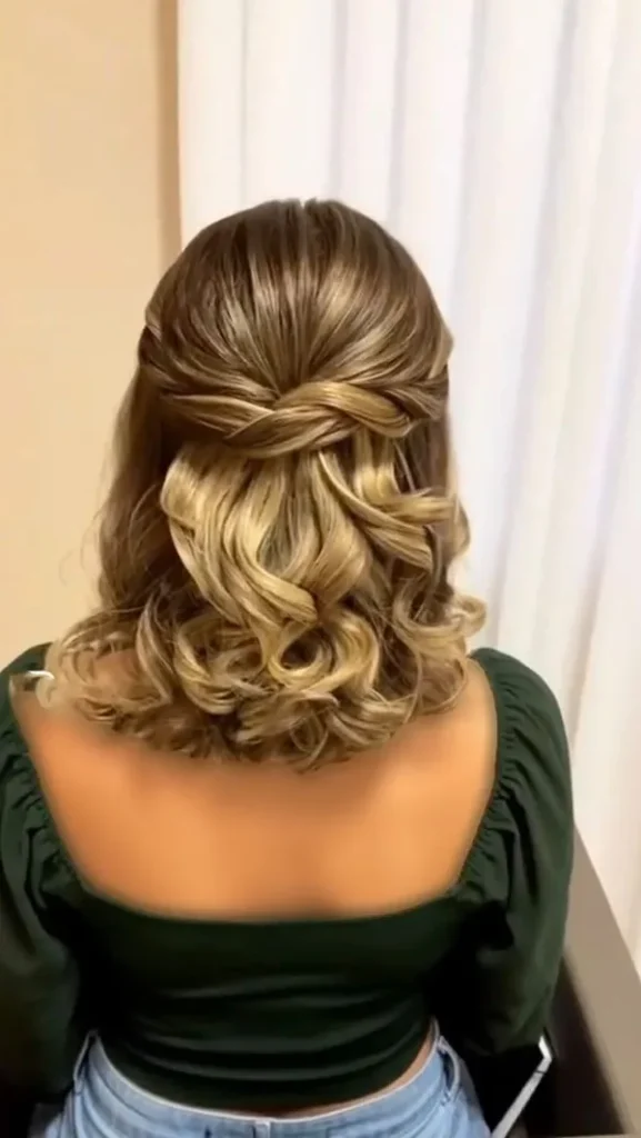 Half open hairstyle 3