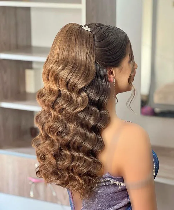 Half open hairstyle 30
