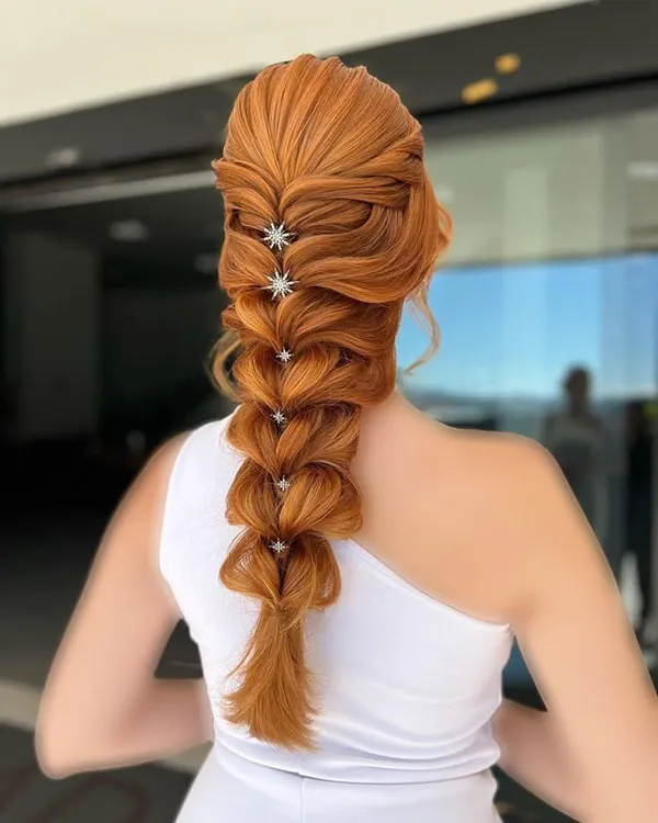 Half open hairstyle 9