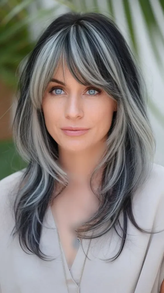 Highlighted bangs 10