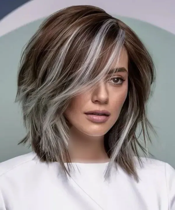 Highlighted bangs 11