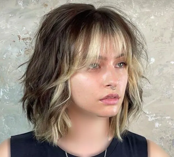 Highlighted bangs 13