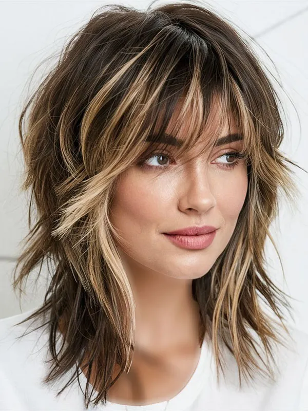 Highlighted bangs 16