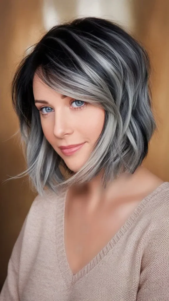 Highlighted bangs 18