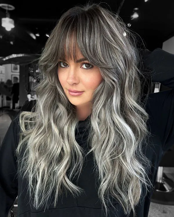 Highlighted bangs 24
