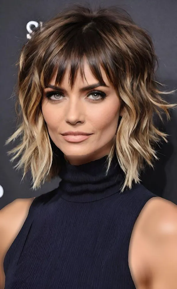 Highlighted bangs 25