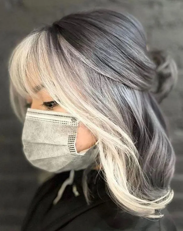 Highlighted bangs 29