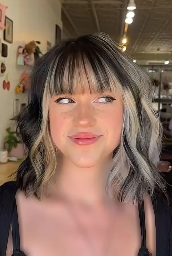 Highlighted bangs 5