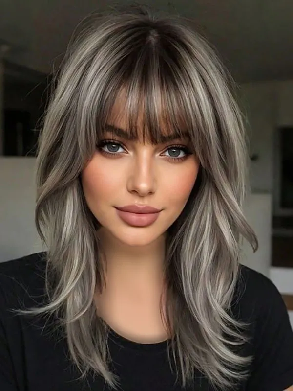 Highlighted bangs 8