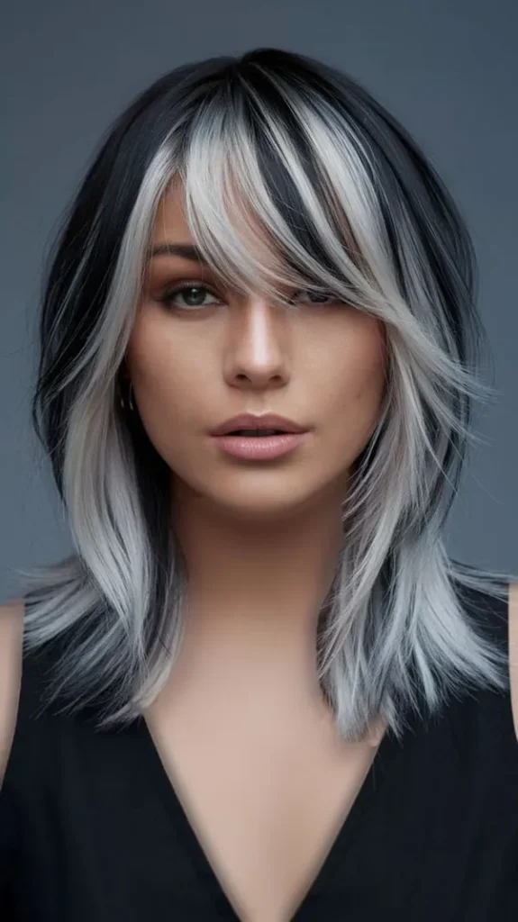 Highlighted bangs 9
