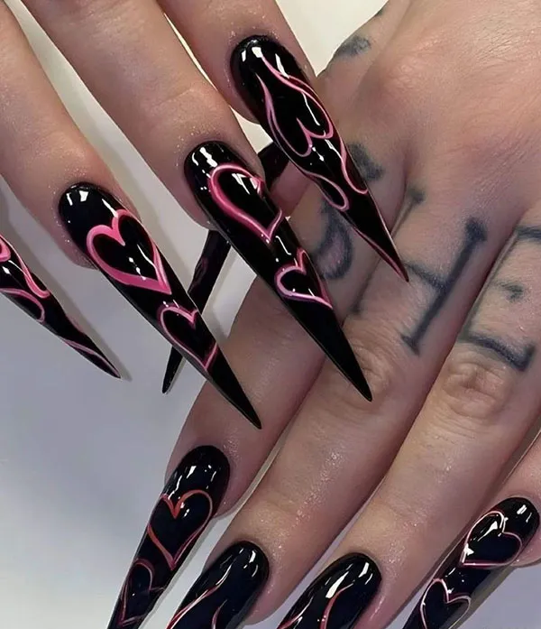 جدیدترین مدل ناخن مصنوعی خفن 2025 که توی اینستاگرام ترکوندن! 26 Huff artificial nails 22