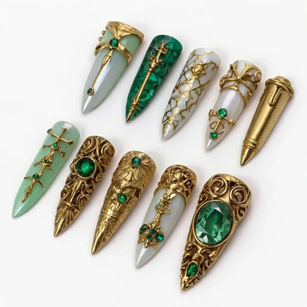 جدیدترین مدل ناخن مصنوعی خفن 2025 که توی اینستاگرام ترکوندن! 6 Huff artificial nails 29